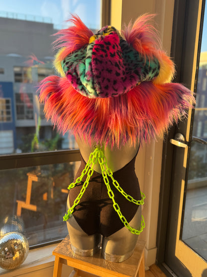 Kandi Kidd - Rainbow Fluffe Hood