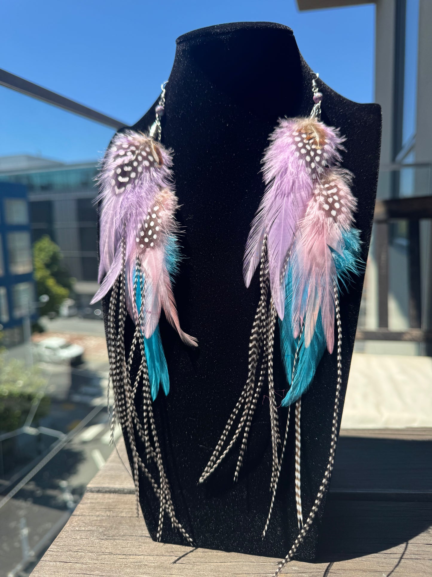 Pastel Dreamy - Fluffy Feather Earrings