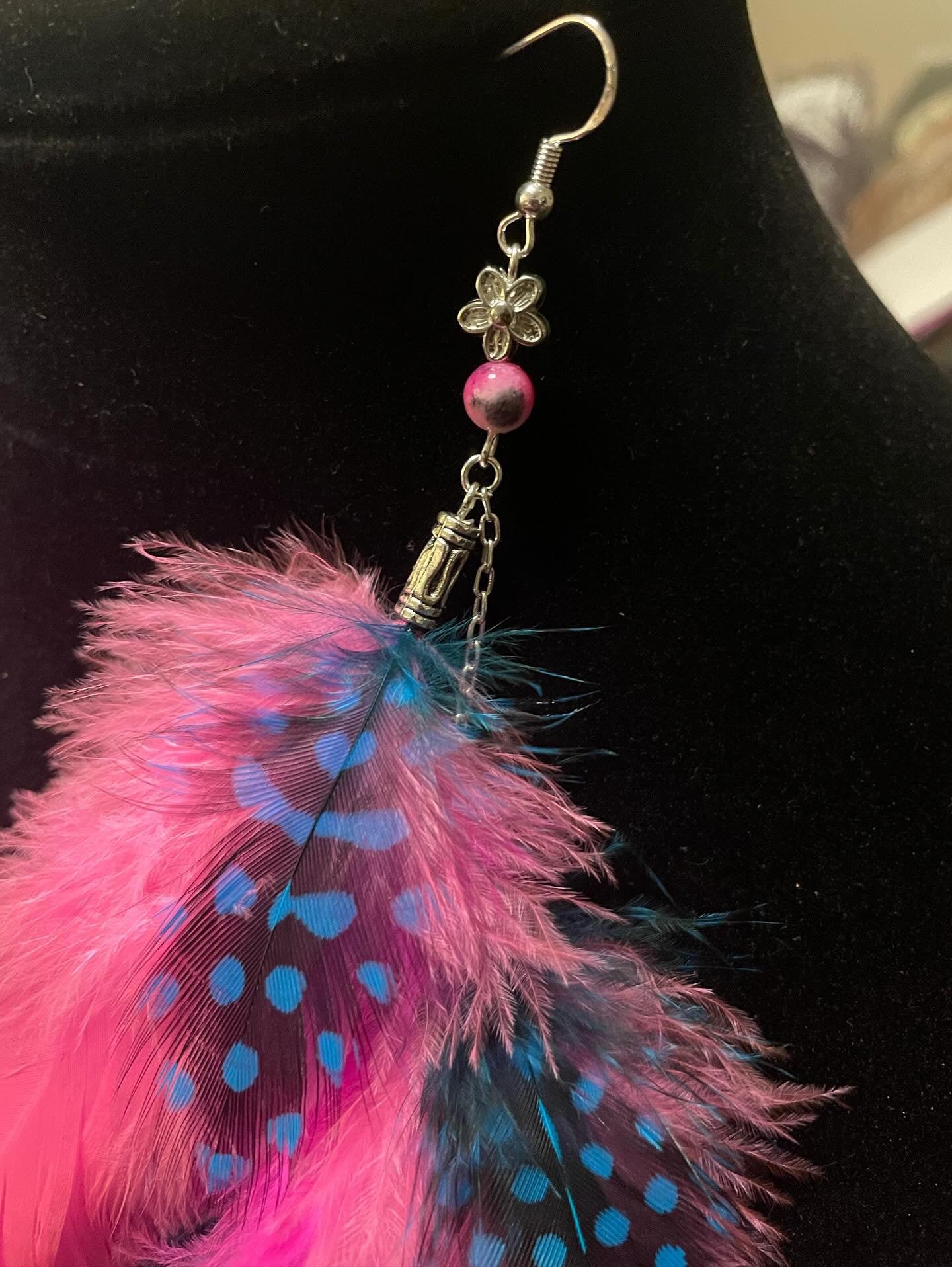 NEON PRINCESS - Mega Fluffy UV Reactive Feather Earrings