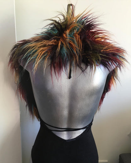 earthy multicolor u-shaped fluffe wrap