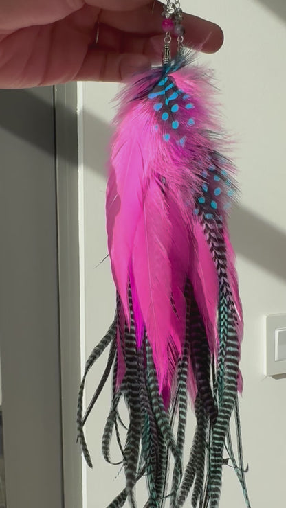 NEON PRINCESS - Mega Fluffy UV Reactive Feather Earrings