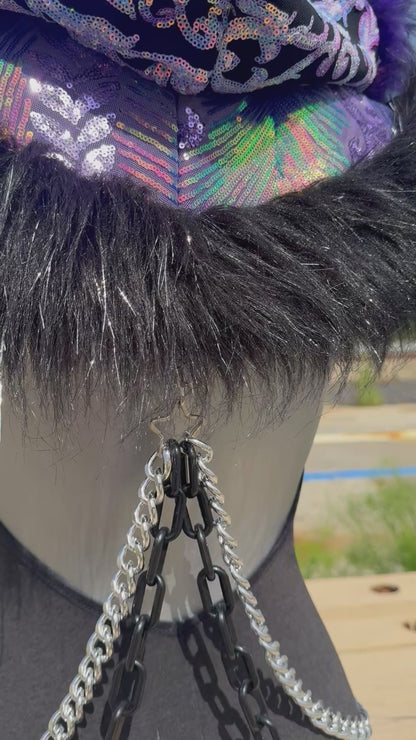 Fairy Rave Mother - Sequin Fluffe Hood
