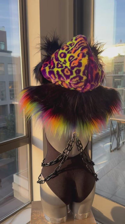 Black Rainbow - Fluffe Hood